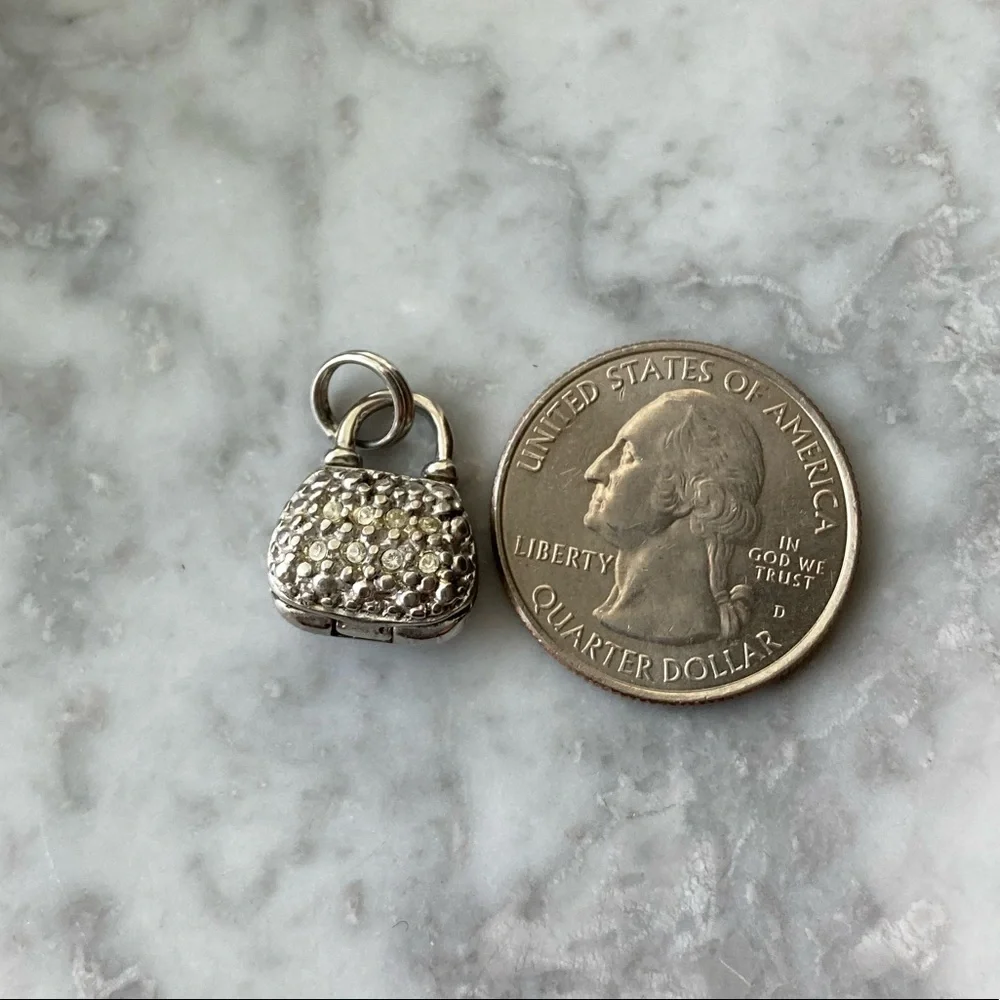 Sterling Silver Purse Charm